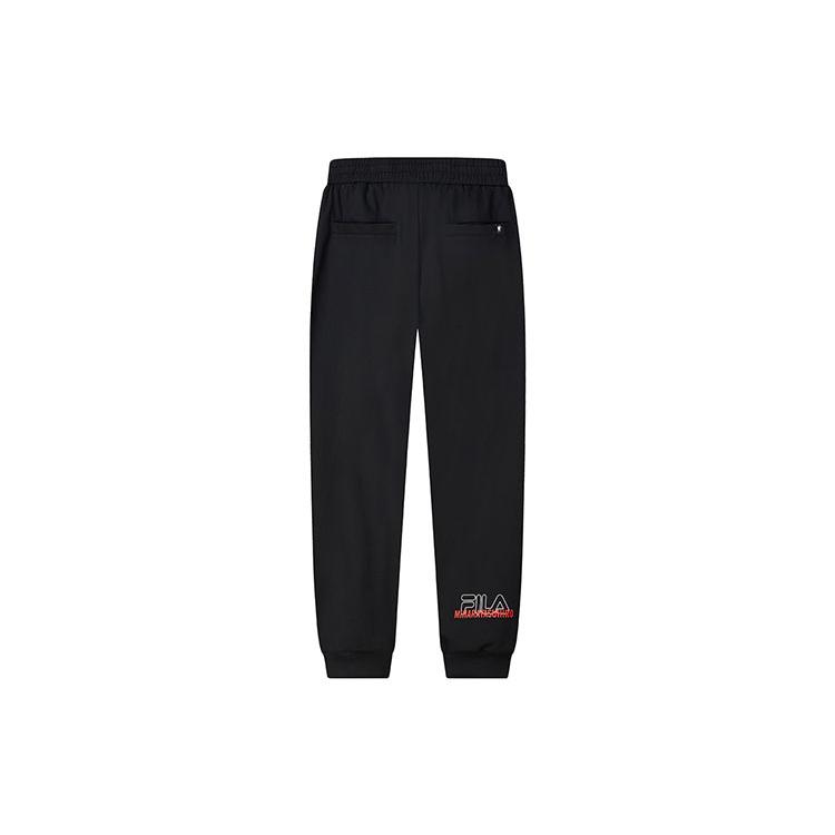 New FILA X MIHARA YASUHIRO/ Knitted Sports Pants Men's Black F11M123603F-BK