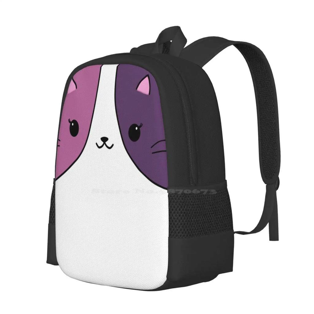 Aphmau Cat Pink And Purple Backpack For Student School Laptop Travel Bag Aphmau Cats Aphmau Kitty Aphmau Plushy Aphmau Pets