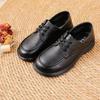Top‑Layer Cowhide Mom Shoes, Round Toe Low Heel Shallow Mouth Dance Shoes, Breathable Versatile Flat Casual Leather Shoes SA‑2289