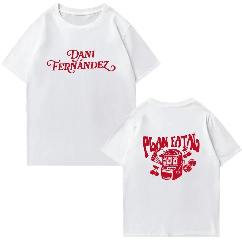 

Summer Cotton Tee shirt Hot Rapper Dani Fernandez Tshirt Vintage Graphic Trend Unisex Women Fashion Tshirt Shortsleeved T shirts S