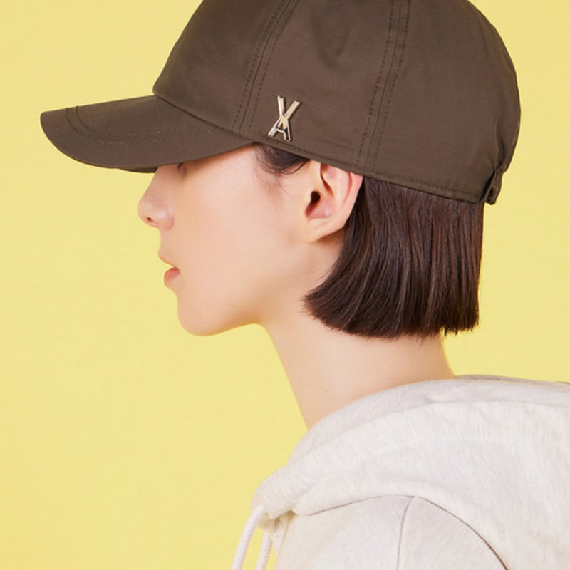 

VARZAR Stud Logo Nylon Newsboy Ball Cap Brown FREE