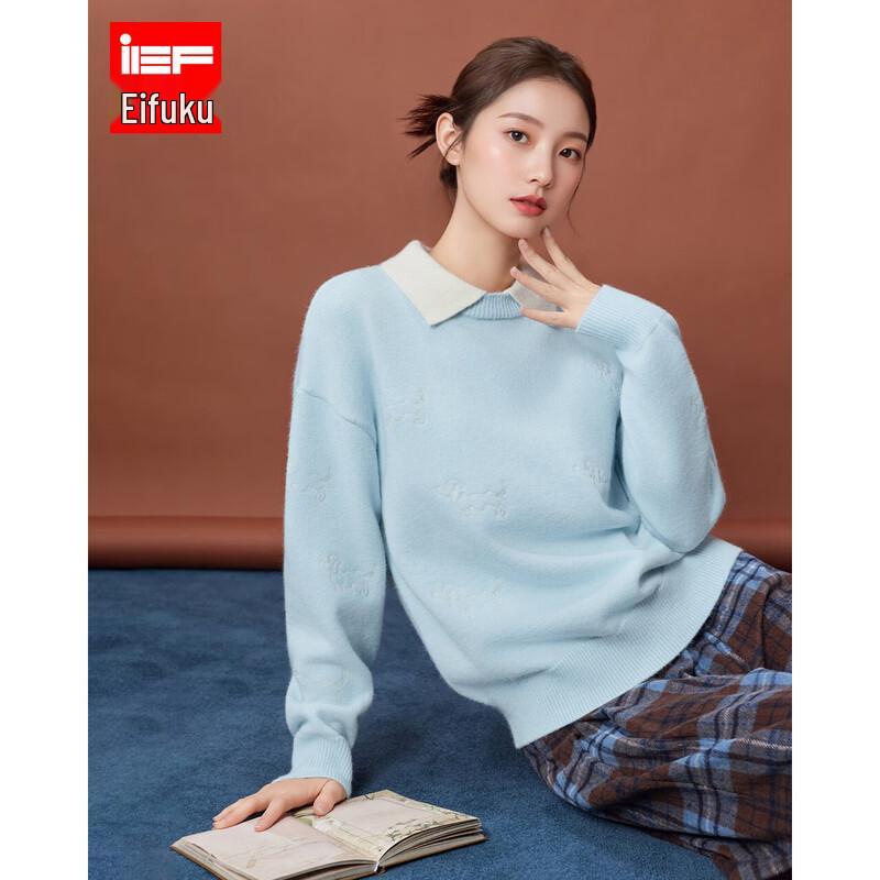 

IEF 2025 Winter/Spring Korean Style Knitted Sweatshirt One Size