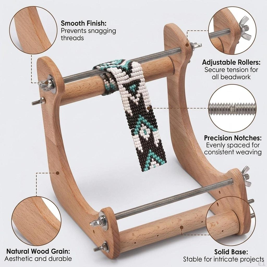 Kit Telaio per Perline Regolabile Desktop Macchina per Braccialetti Accessori per Adulti Elastico Comodo