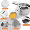 Measuring Cups Set of 7, Stainless Steel Stackable Nesting Heavy Duty Measuring Cups,Perfect for Dry and Ingredients,Nesting Measuring Cups for