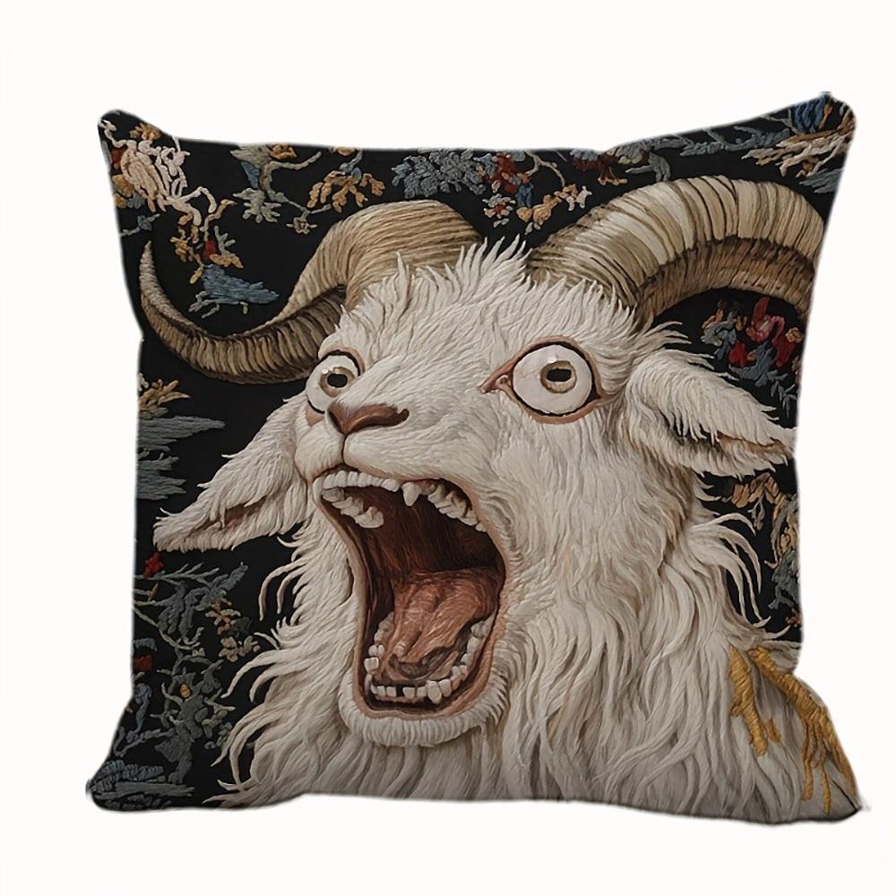 

Вишукані наволочки з принтом кози: Декор у стилі фентезі для вашого дому Наволочка на диванну подушку прикраса для дому кімнати 24x24Inch