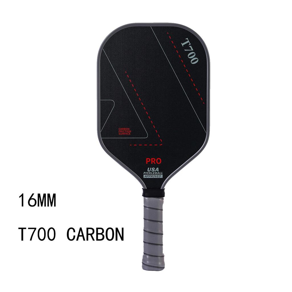 T700 Carbon Fiber Pickleball Paddle with Cloth Texture Frosting, 16mm Thickness, Professional Competition Quality.