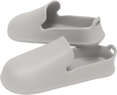 Marna Badeschuhe Haken Bad Schwimmend W678GY (mit Loch), Rutschfeste Schuhe, Aufbewahrung, Grau,