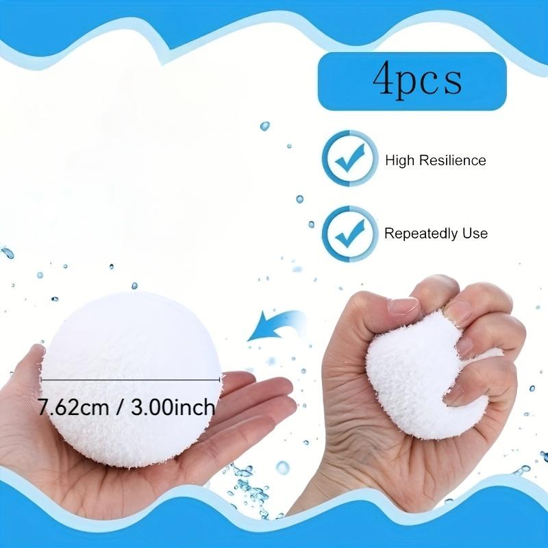 2/4pcs Reusable 3-Inch Oil Absorbing Sponge Cleaning Balls for Pools, Hot Tubs & Spa - Floating Pool Filters