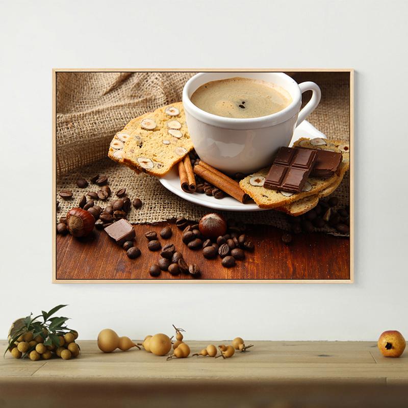 

Шоколадный шоколад, конфеты, холст, картина, ореховые постеры и принты, настенное искусство для десертного магазина, кафе, декор для стен, украшение для гостиной 21x30cm No Frame