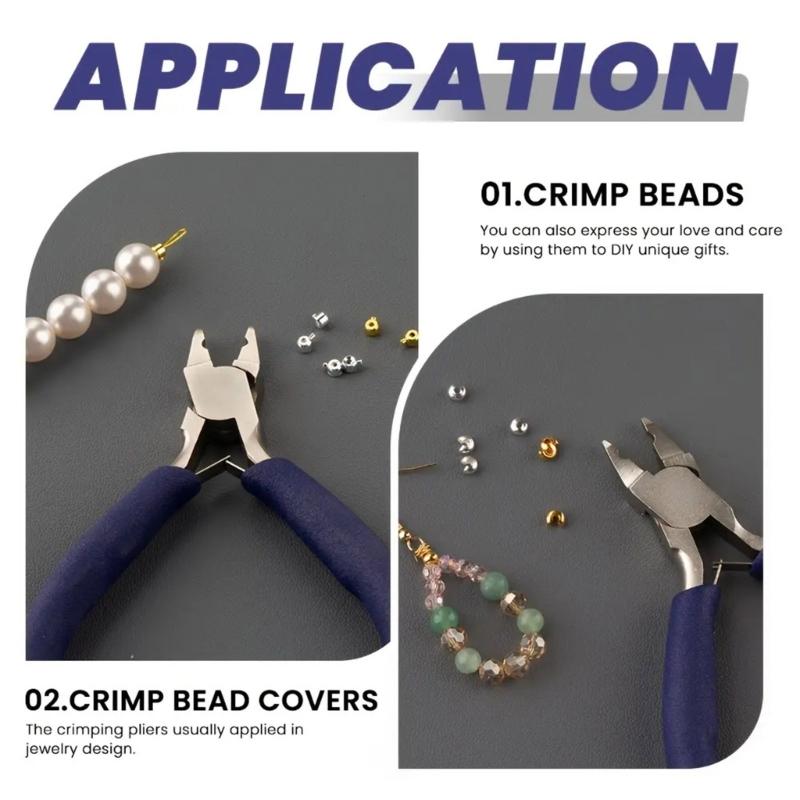 Jewelry Making Tool Flexes Wire Pliers Beading Tool Small Crimping Pliers Suitable for Home Workshops and Craft Classes