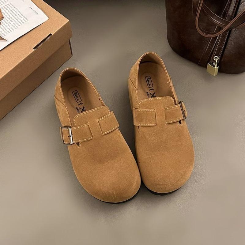 Fashion 2025 Women Flat Shoes Round Toe Retro Mary Janes Loafers Female Belt Buckle Casual spring Fashion Lady Chaussure Femme