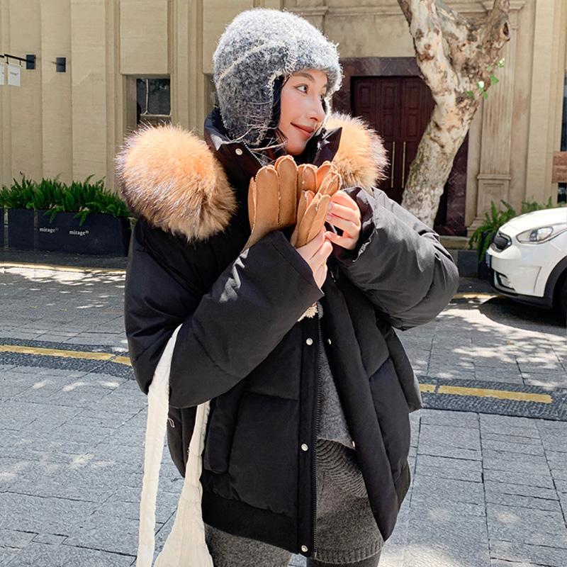 Podzim Zima Zahustit Teplá Parka Ženy Neformální Sladké Jednobarevné Velká kapsa Volná Kabát s kapucí Bundy Outwear