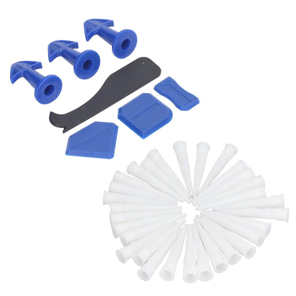 Dichtwerkzeug-Set Dichtmittel Finishing Silikon Düsen Schaberplatten Set für Küche Bad Boden