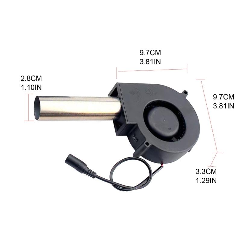 BBQ Air Blower Portable BBQ Fan Air Blower Handheld Barbecue Fan US/EU Plug