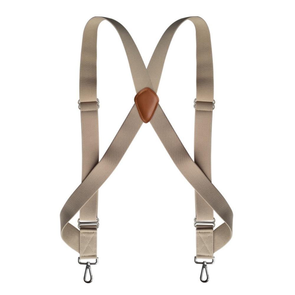 British Style Leather Suspenders Retro Suspender Clip Fashion Suspenders for Men  Suit