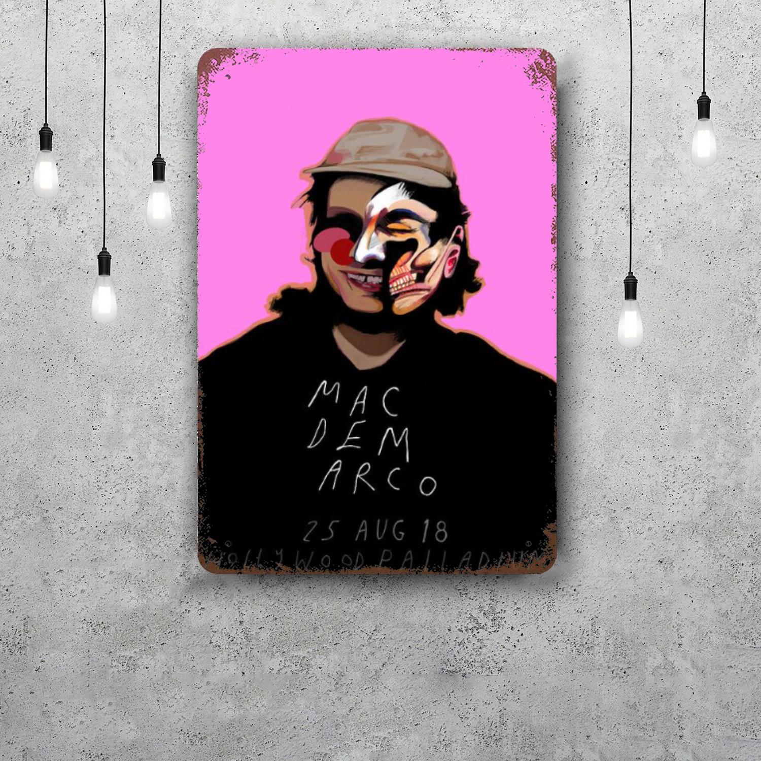 

Mac DeMarco Vintage Metal Tin Signs Posters Decor Retro Metal Plaque Wall Art Decor for Garage Bar 20x30cm（7.8x11.8inch）