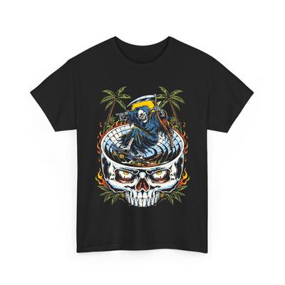 Grim Reaper Skater Graphic T-Shirt