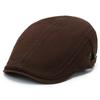 New men's beret solid color casual simple cap fashion personality British retro hat trendy version