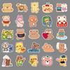 50 Cartoon Bear Doodle Personality Small Fresh Cute Children's Creative DIY Skateboard Suitcase Stickers Waterproof