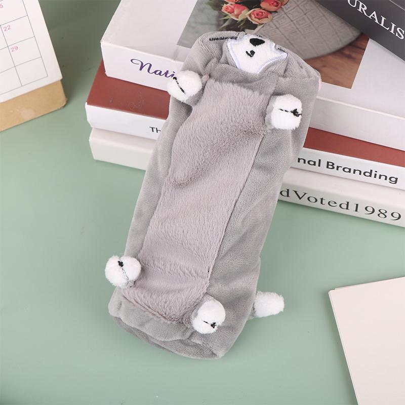 Federmäppchen mit Cartoon-Motiv „Tom Cat“, Kosmetiktasche, Aufbewahrungstasche, süße Stifttasche aus Plüsch, große Kapazität, Aufbewahrungsbox für Schulbedarf und Schreibwaren