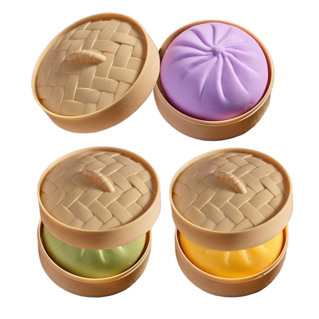 Fidget Squeeze Toy Rebound Calming Steamed Bun Sensory Squeeze Toy For Children Girls Students Adults Classroom Home Dorm
