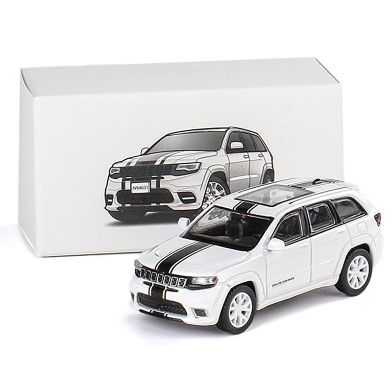 1:64 Jeeps Grand Cherokee SUV Alloy Car Model Diecast Metal Off-road Vehicles Car Model Simulation Miniature Scale Kids Toy Gift