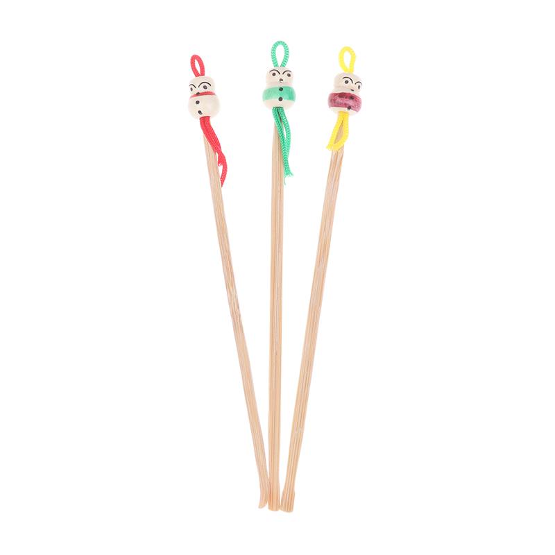 10/20 Pcs Bamboo Ear Cleaning Spoon Cartoon Head Earwax Removal Skid Resistant Wood Ear Cleaner Kit Ear Picks Removal