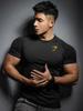 Men's Quick-Dry Elastic Gym T-Shirt for Strength Training