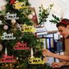 10pcs Decorative Christmas Letter Sign Pendant Hanging Merry Christmas Letter Ornament  Window