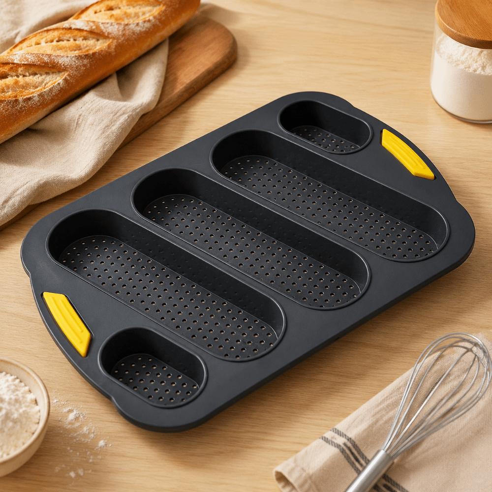 5 Grids Silicone Cake Mold Non-Stick Silicone Baking Pan Bread Baking Form Baking Tool