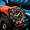 New Sport Men's Watch Silicone Strap Multi-Functional Date Waterproof Military Quartz Wristwatches Gifts Relogio Masculino