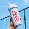 Water Bottle Finished Product Spot Printing LOGO Sports Large Capacity Summer Kettle Fitness Outdoor Milkshake Protein Powder Shaking Cup