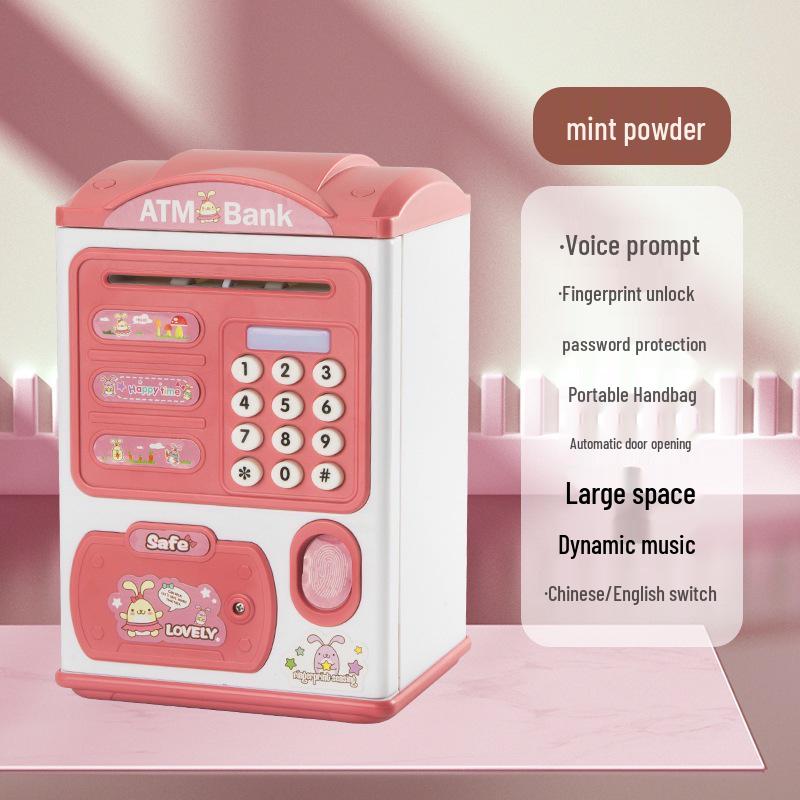 Kids' Smart ATM Piggy Bank with Face & Fingerprint Recognition