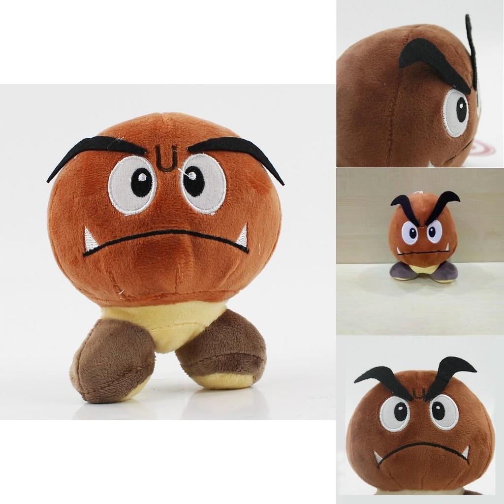 Entzückender 6'' Super Mario Bros. Trauriger Gumba Stofftier Plüschpuppe Spielzeug für alle Altersgruppen
