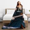 Jongho Korean Singer Soft Durable Blankets Ateez Guitar Camping Throw Blanket Winter Design Flannel Bedspread Sofa Bed Cover