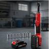 21V Electric Right Angle Ratchet Wrench with Lithium Battery for Auto Repair and Installation