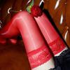Oil Shiny High Stockings Women Stay Up Silicone Thigh-Highs Socks Hosiery Tights High Over The Knee Transparent Silk Stocking