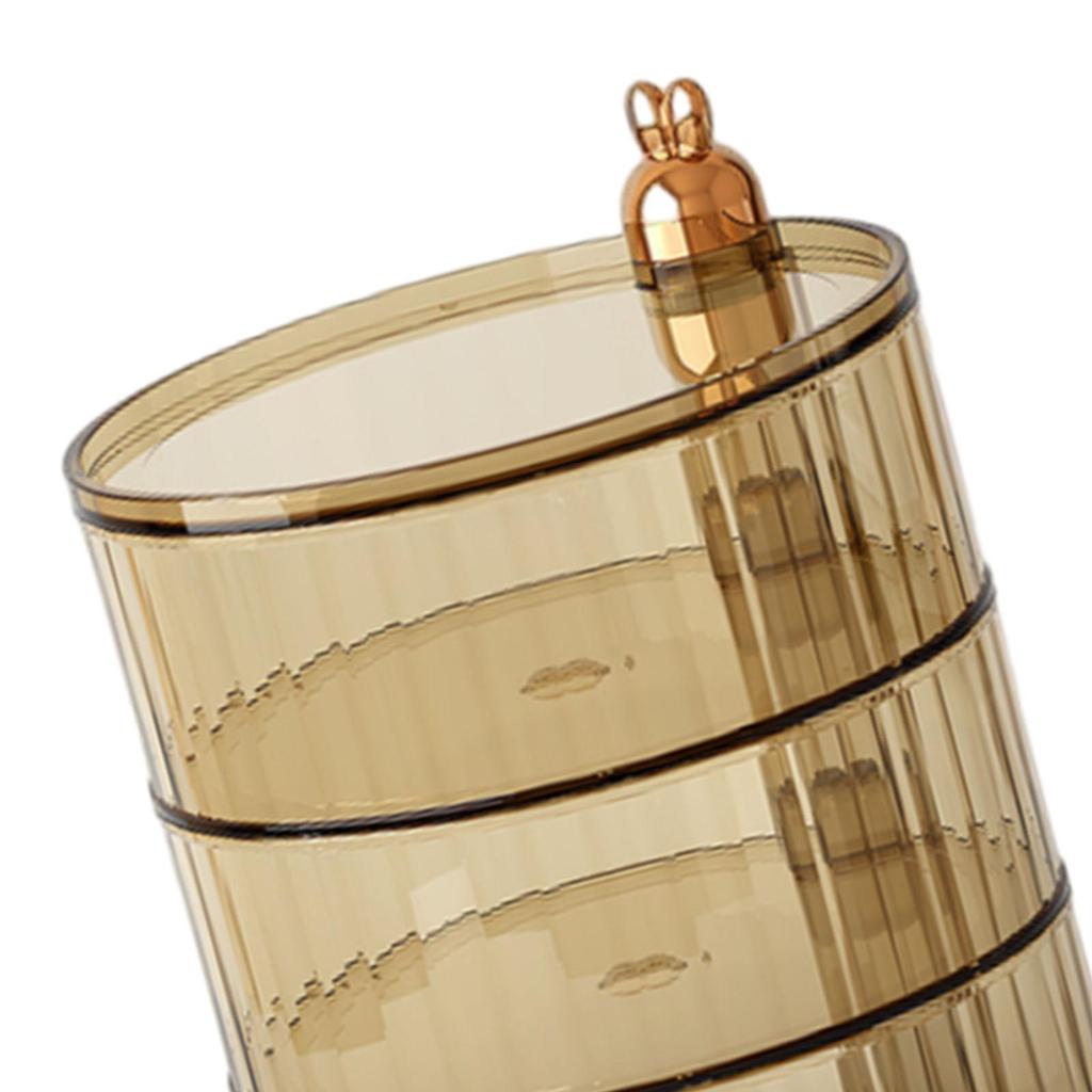 3 Layer Dried Fruit Tray Transparent Snack Plates Nuts Container for Living Room