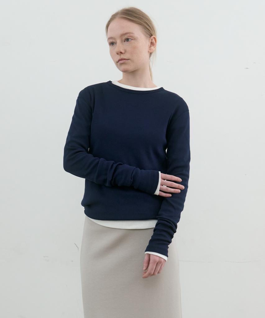 POSZER Essential Cotton Long Sleeve (Navy)