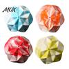 Non-Toxic Dog Balls for Boredom Geometric Ball Toy, Indestructible Chew Multi-faceted Teeth Durable Toys Destructive Chewers Cleaning Interactive