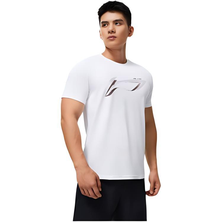 Li-Ning Fitness Series Sports T-shirt 'White' Men's ATST573-2