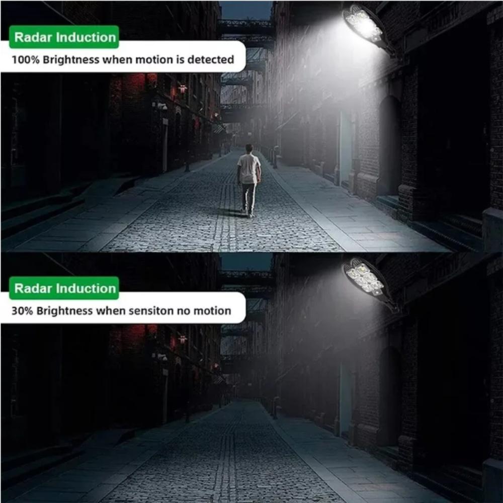 6000 Lumens Latest Outdoor Solar LED Light 3 Modes Outdoor Solar Lamp Motion Sensor Waterproof Solar Garden Street Lamp