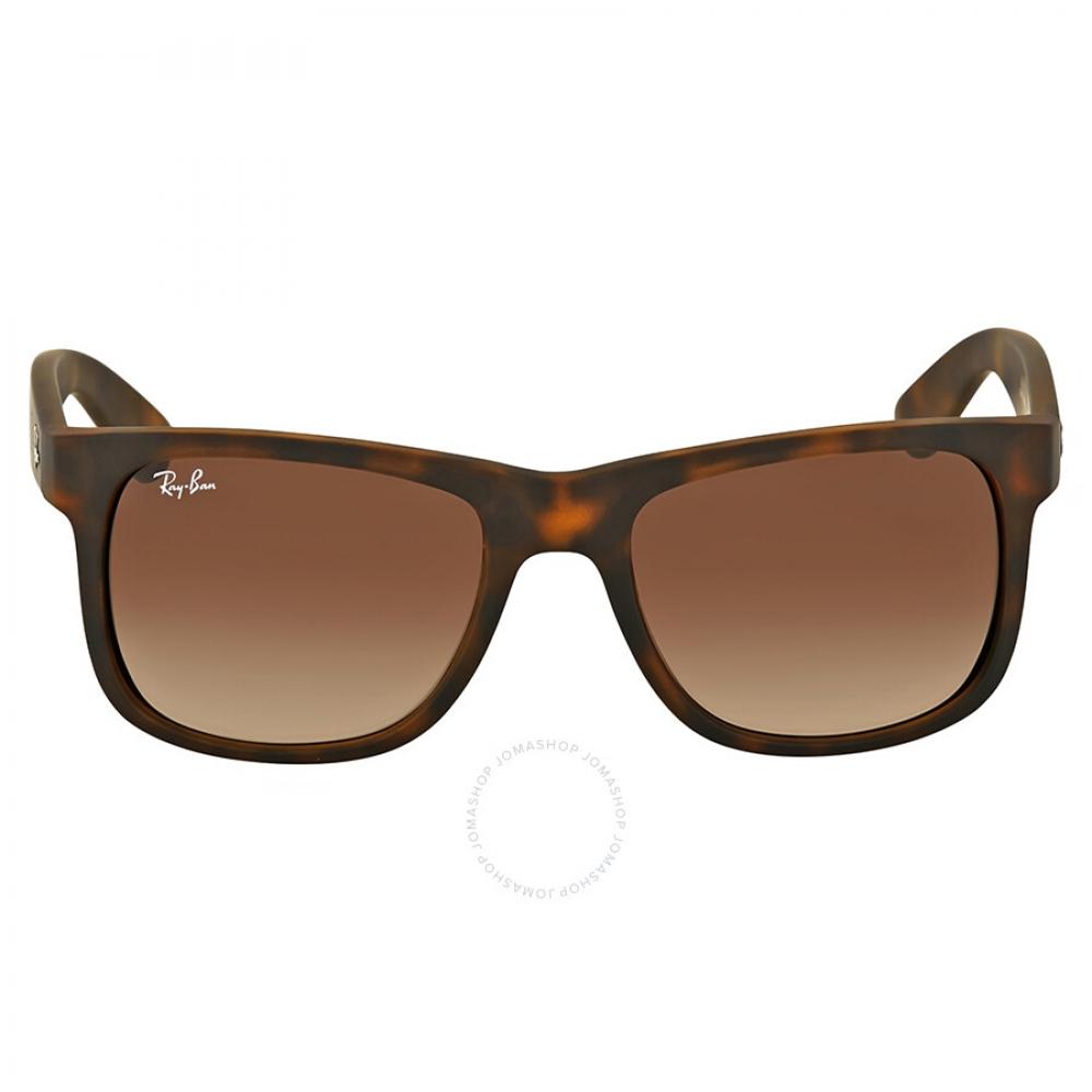 

Ray Ban Justin Classic Brown Gradient Square Men s Sunglasses RB4165 710 13 51