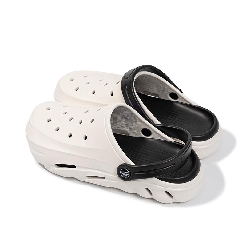 Herren Sommer Clogs Sandalen Eva Hausschuhe Mann Color Blocking Design Schuhe Mode Sandalen Herren Flache Plateau Sandalen Komfortsohle