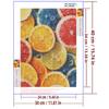 5d DIY Diamond Painting Cross Stitch Colored Lemon Slices Diamond Embroidery Mosaic Full Round Drill Home Decor