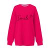 Women's And Winter Round Neck Long Sleeve Top Small Printed Casual Sweater
