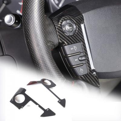 Cubierta de Botón de Volante ABS Fibra de Carbono Moldura Para Range Rover Sport 10-13