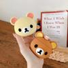 Für AirPods 4 1 2 3 Pro Pro2 Kopfhörerhülle Niedlicher Bär Cartoon Silikon Schutz-Kopfhörerbox mit Anhängerabdeckung