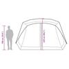 Family Tent for 10 Persons Blue Quick Release Waterproof