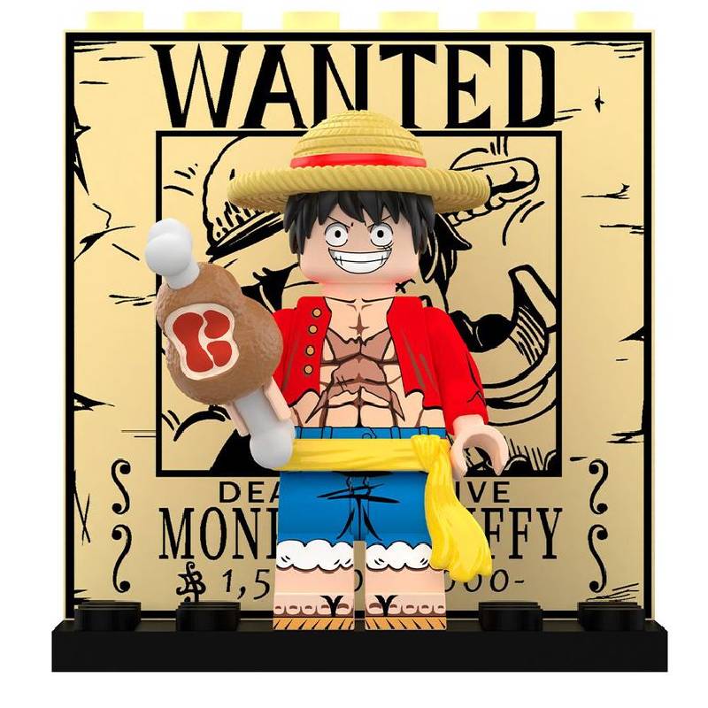 

Фигурки Луффи Ван Пис из строительных блоков, игрушки сделай сам, АБС-пластик, аниме-периферия жёлтый